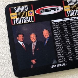 NWOT Sunday Night Football Official vintage ESPN logo 1999 mouse pad